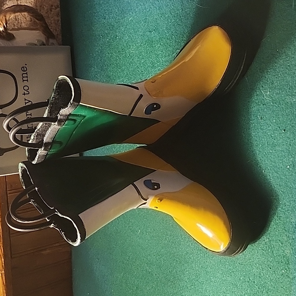 Cute little duck rain boots